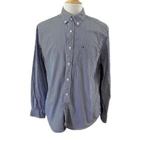 Tommy Hilfiger Men’s Long Sleeves Classic Fit Shirt Blue Size M